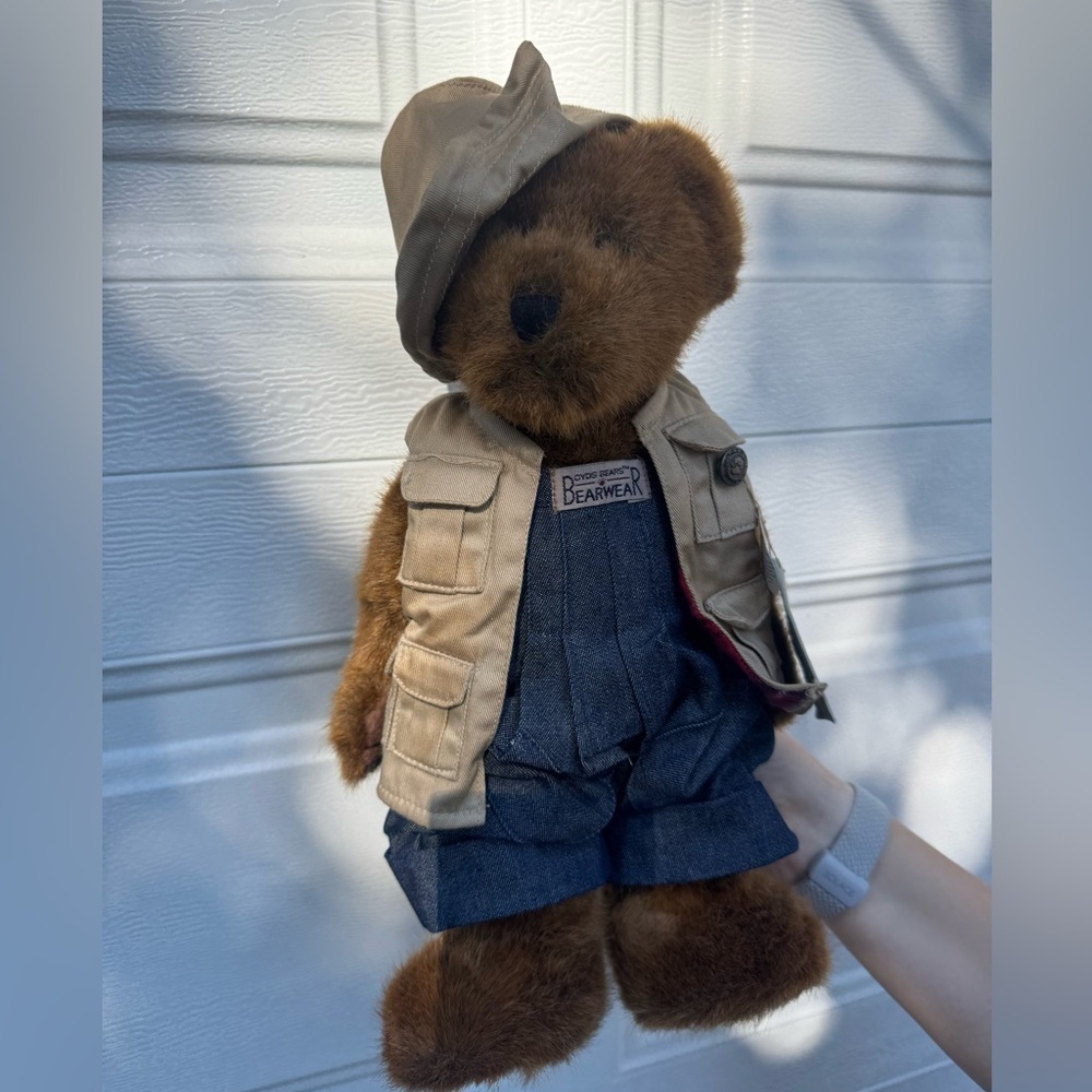 Hemingway Grizman Boyd’s Bear  Teddy Bear with Denim Overalls